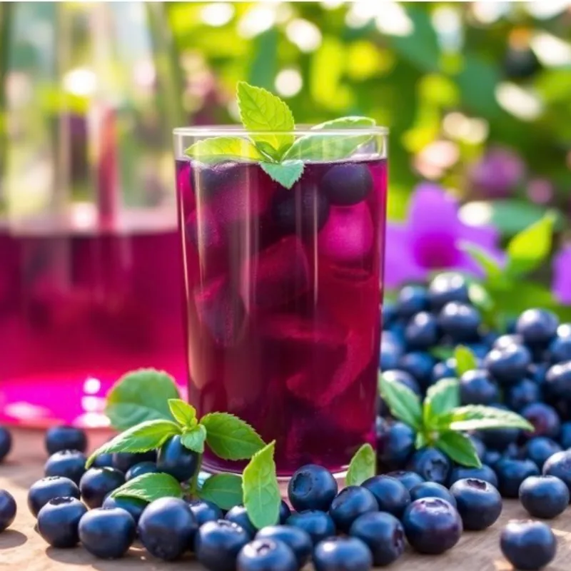 Blueberry Basil Mead image